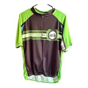 Infinite MPG Men's Cycling Jersey - Lime Green and Black